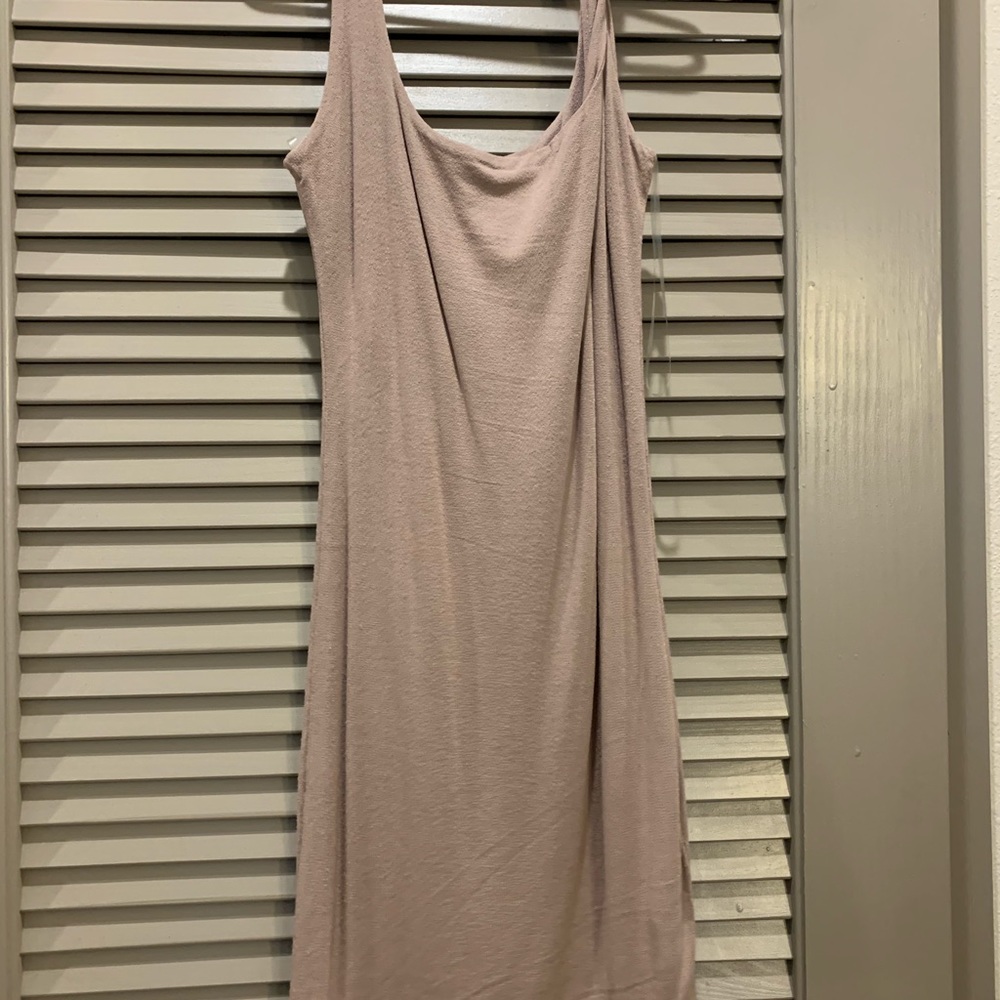 Naked Wardrobe Taupe Mini Dress